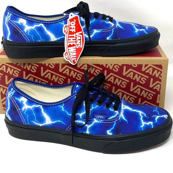 💖MEGA SALE💖VANS Women VN0A5HZS9FT Authentic Lightning Blue Canvas Lase Up - Picture 1 of 10